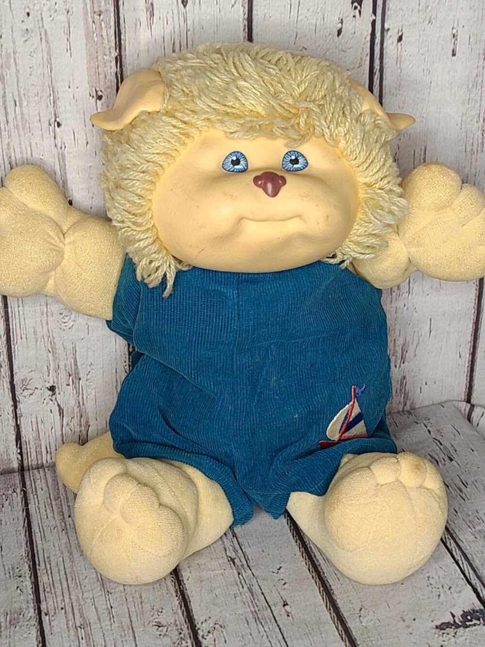 14" Vintage 1983 Coleco Cabbage Patch Kids Koosas Cat Stuffed Plush Animal